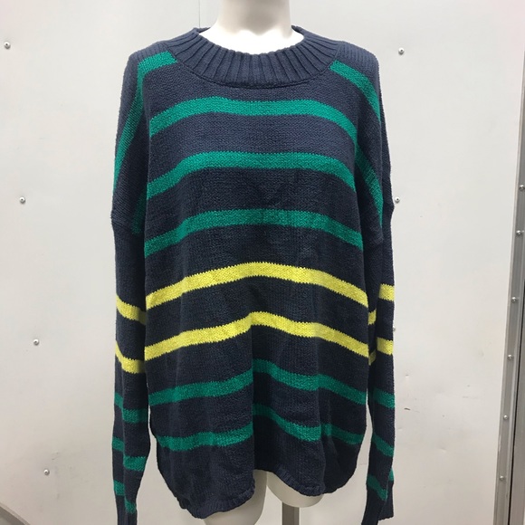 525 America Stripe Drop Shoulder Pullover Sweater - Picture 1 of 6